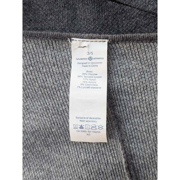 Lululemon cashmere blend poncho cozy comfort Lagen lounge casual artsy - Picture 5 of 10